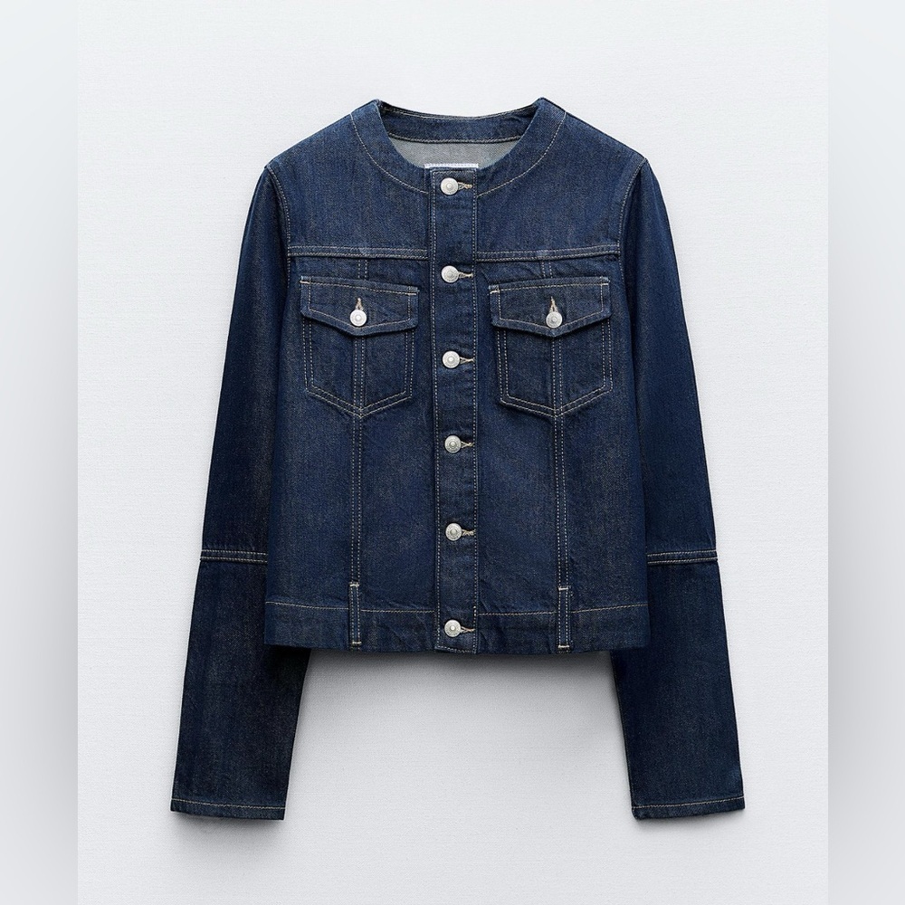 Zara Denim Blue Women's Jacket